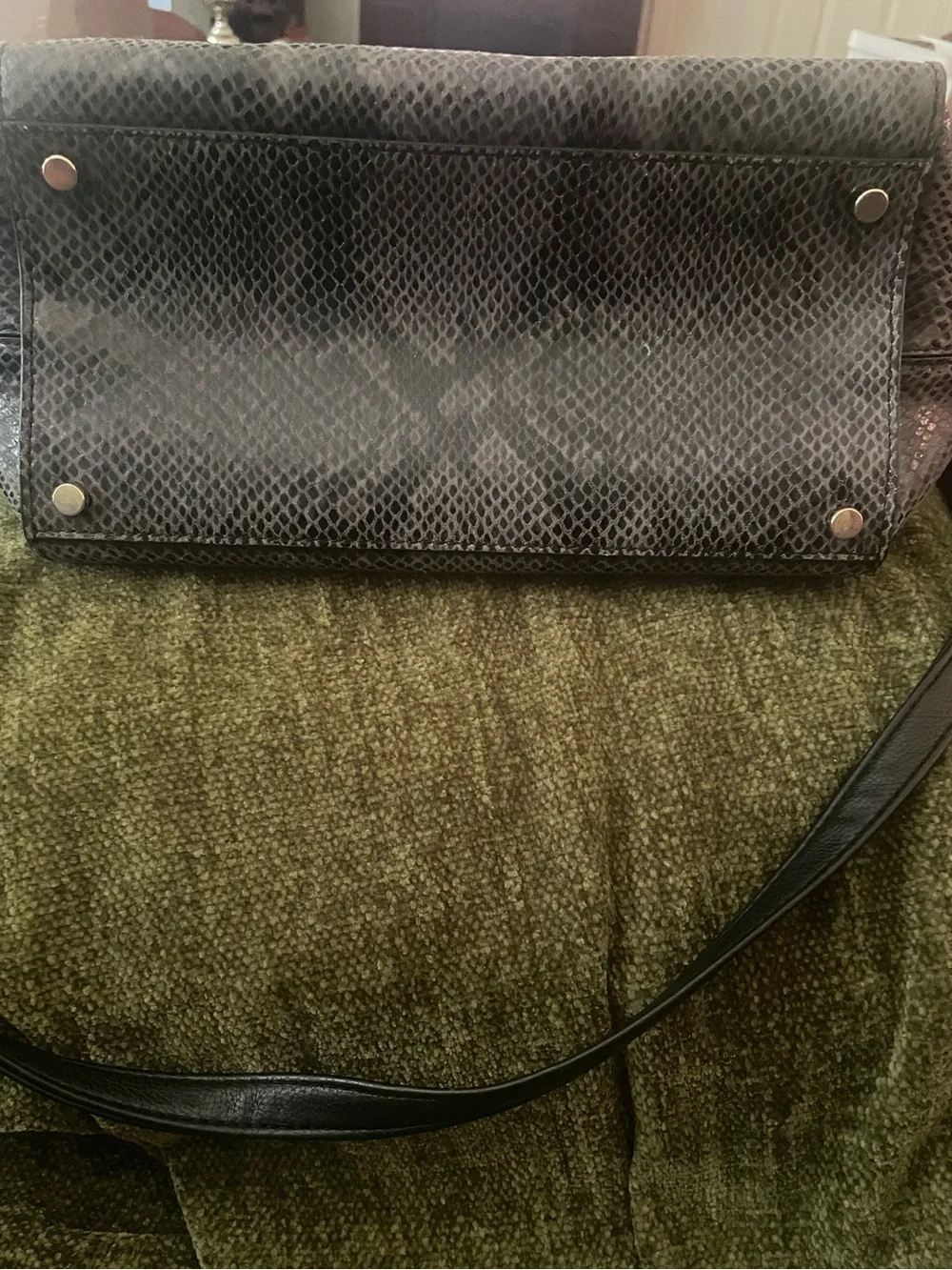 Kate Spade New York Parliament Snake Skin Print purse w Crossbody Strap